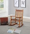 Annie Slat Back Youth Rocking Chair Golden Brown Online Hot Sale