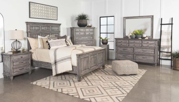 Avenue 5-piece Panel Bedroom Set Grey Fashion