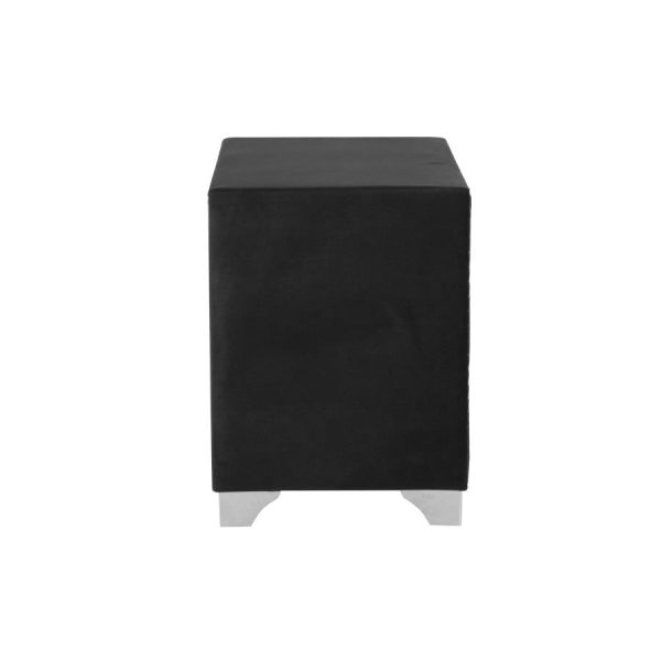 Melody 2-drawer Upholstered Nightstand Grey Online now