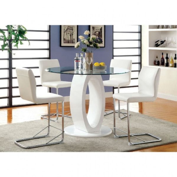 LODIA ROUND COUNTER HT. DINING SET Online now