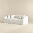 Markus Mid Century Modern Luxury Tight Back Boucle Couch In White Fashion