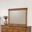 Brenner Rectangular Dresser Mirror Rustic Honey Online Hot Sale