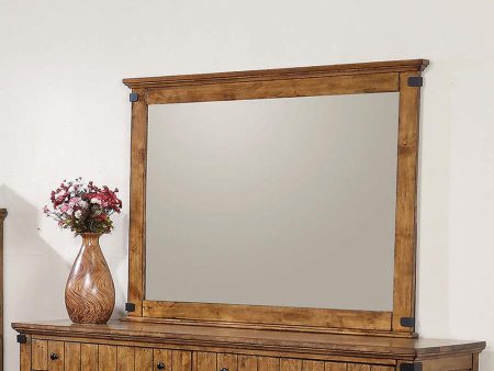 Brenner Rectangular Dresser Mirror Rustic Honey Online Hot Sale