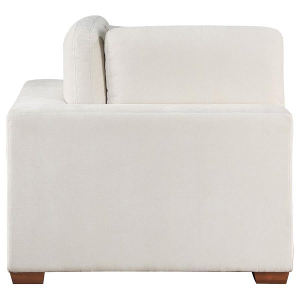 Lakeview Upholstered Corner Chair Ivory Hot on Sale