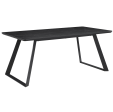 Smith Rectangle Ceramic Top Dining Table Black And Gunmetal Online Hot Sale