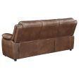 Ellington 2-Piece Upholstered Padded Arm Sofa Set Dark Brown Online now