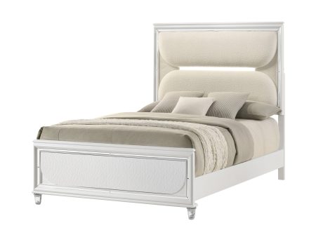 Eden Upholstered Bed with Built-in LED Lighting Discount