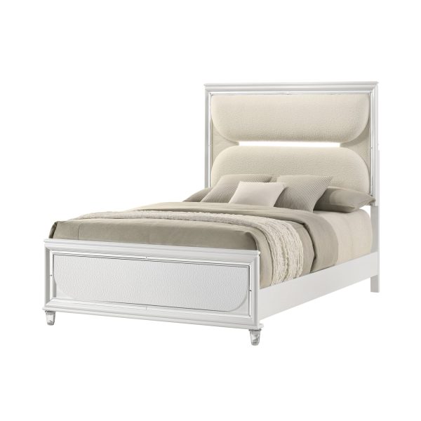 Eden Upholstered Bed with Built-in LED Lighting Discount