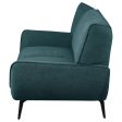 Acton Upholstered Flared Arm Loveseat Teal Blue Online