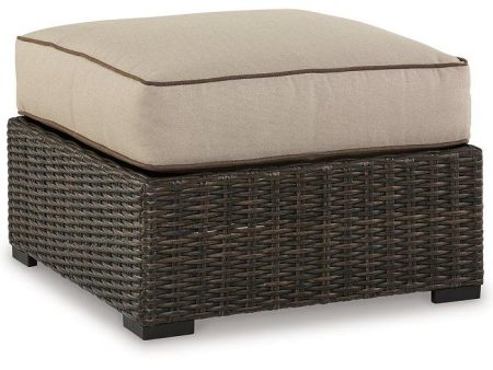 Coastline Bay Outdoor Ottoman with Cushion For Discount