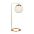 Velvet Globe Table Lamp White Opal Glass with Dimmer Switch Inline Sale