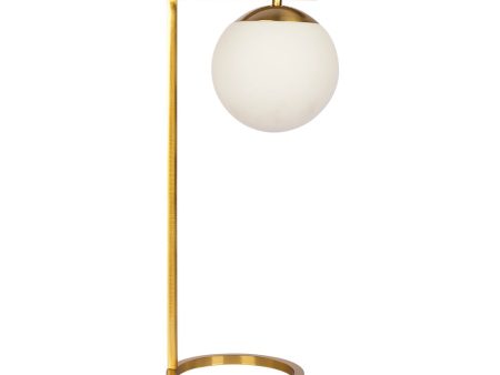 Velvet Globe Table Lamp White Opal Glass with Dimmer Switch Inline Sale