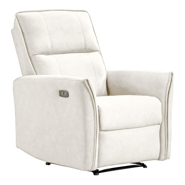 Asheville Cream Suede Recliner Chair Online