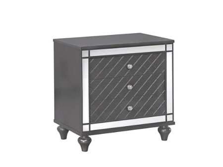 Refino Gray Nightstand For Cheap