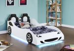 Cruiser Car Themed Twin Bed With Underglow Lights White Online Hot Sale