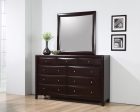 Phoenix Square Dresser Mirror Deep Cappuccino Online now