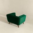 Addison Lounge Chair (Dark Green Velvet) Cheap