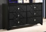 Penelope 6-drawer Dresser Black For Sale