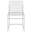 Adino Acrylic Dining Side Chair Clear and Chrome (Set of 2) Hot on Sale