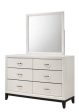 Akerson 6 Drawer Chalk Dresser For Sale