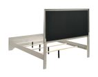 Salford Panel Bed Metallic Sterling and Charcoal Grey For Cheap