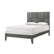 DENKER GUNMETAL PANEL BED on Sale