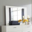 Felicity Rectangle Dresser Mirror Glossy White Online