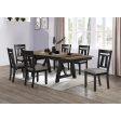 MARIBELLE DINING TABLE WHEAT CHARCOAL Online now