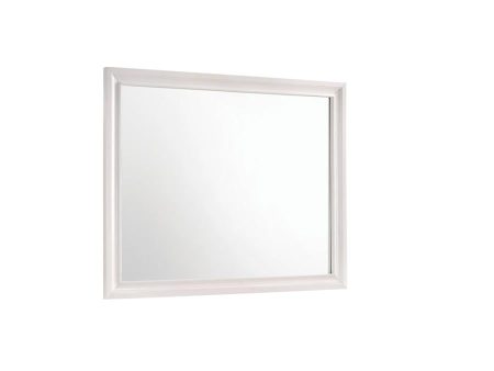 Miranda Rectangular Dresser Mirror White Supply