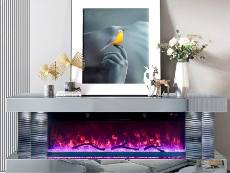 A90 TV STAND W FIREPLACE For Cheap