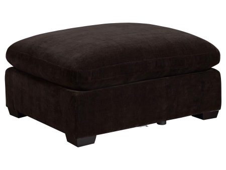 Lakeview Upholstered Ottoman Dark Chocolate For Cheap