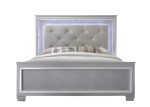 Lillian Silver LED Upholestered Bed Online now