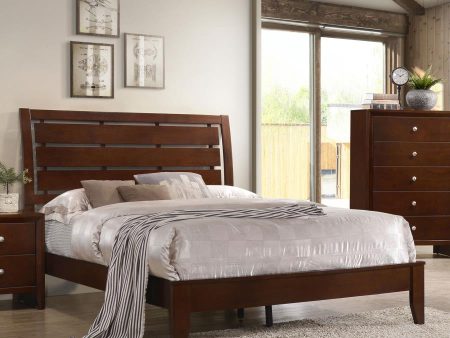 Serenity Panel Bed Rich Merlot Hot on Sale