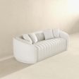 Markus Mid Century Modern Luxury Tight Back Boucle Couch In White Fashion