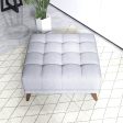 Addison Square Upholstered Ottoman For Sale