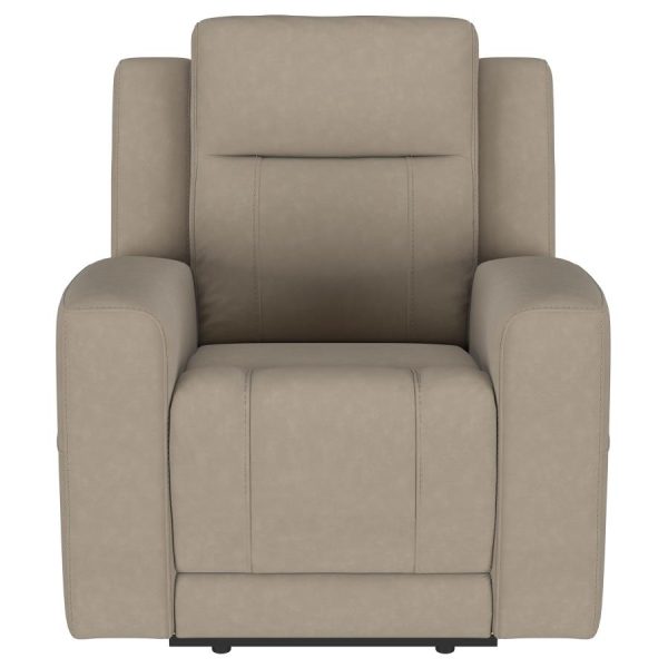 Brentwood Upholstered Recliner Chair Taupe Cheap