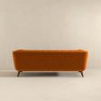 Addison Large Burnt-Orange Velvet Sofa Online now