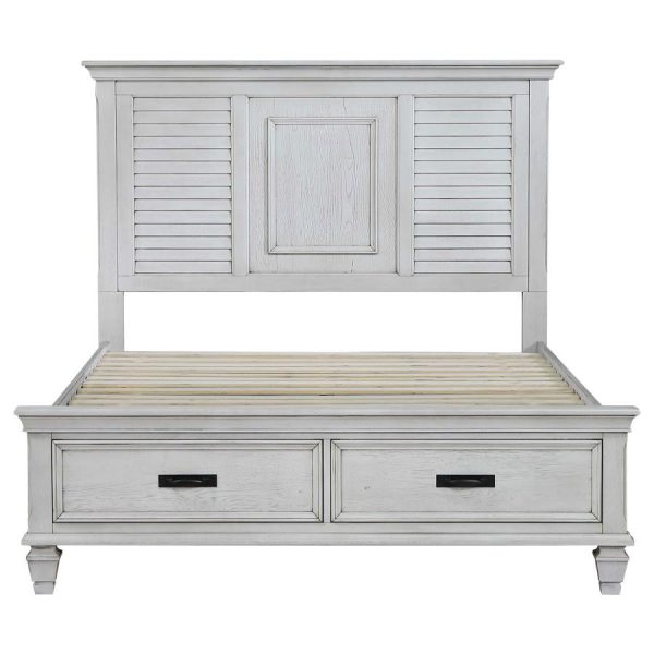 Franco Storage Bed Antique White For Sale