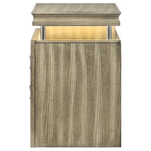 Giselle 3-drawer Nightstand Rustic Beige For Discount