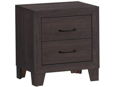 Hopkins 2 Drawer Brown Nightstand Sale