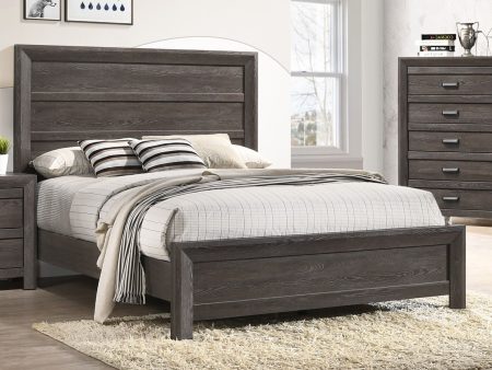 Adalaide Grayish Brown Bed For Cheap