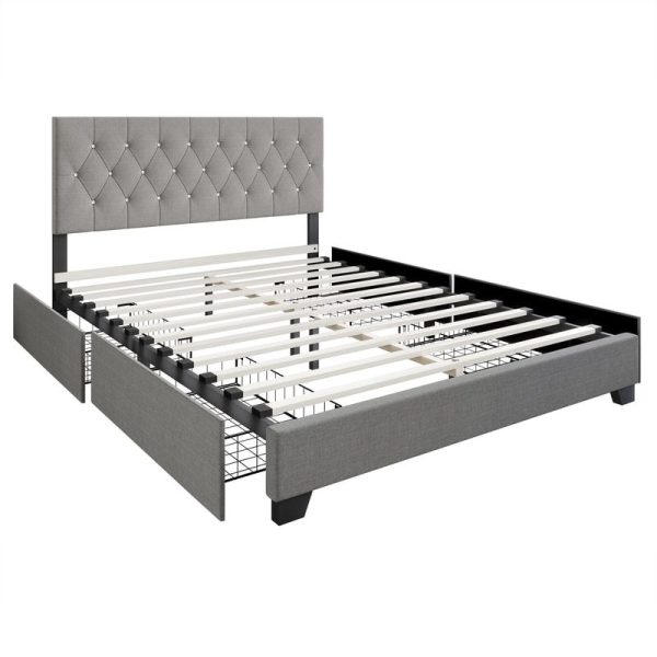 HH985 Platform Bed - Full, Queen, King Online Sale