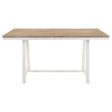 Hollis Rectangular Counter Height Dining Table Brown and White Discount