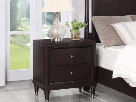 Emberlyn 2-drawer Nightstand Bedside Table Brown Fashion