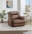 Ellington Upholstered Padded Arm Accent Chair Dark Brown Hot on Sale