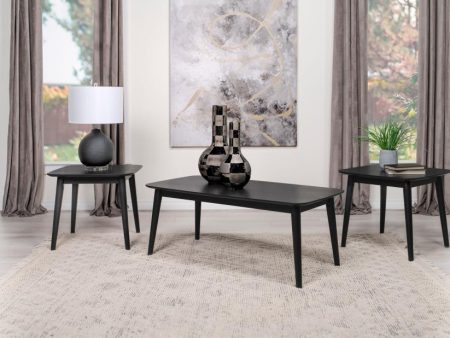 Carey 3-piece Occasional Set with Coffee and End Tables Black Discount