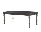 Linnett 64-80 inch Dining Table with 16 inch Leaf For Sale