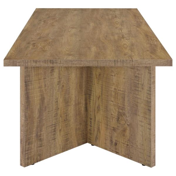 Jamestown Rectangular Engineered Wood Dining Table with Decorative Laminate Mango Brown Hot on Sale