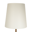 Celestial Modern Floor Lamp with Brass Accent Table with Large White Shade Hot on Sale