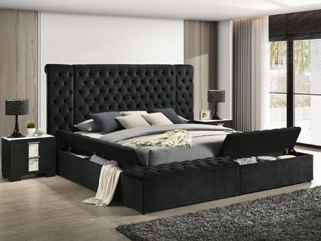 LILIANA BLACK BED FRAME Hot on Sale